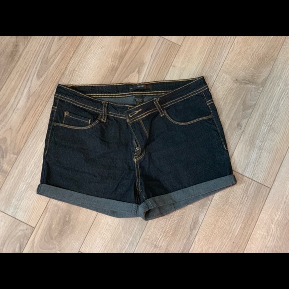 Red Blue Denim Pants - PRICE DROP RED BLUE DENIM SHORTS
